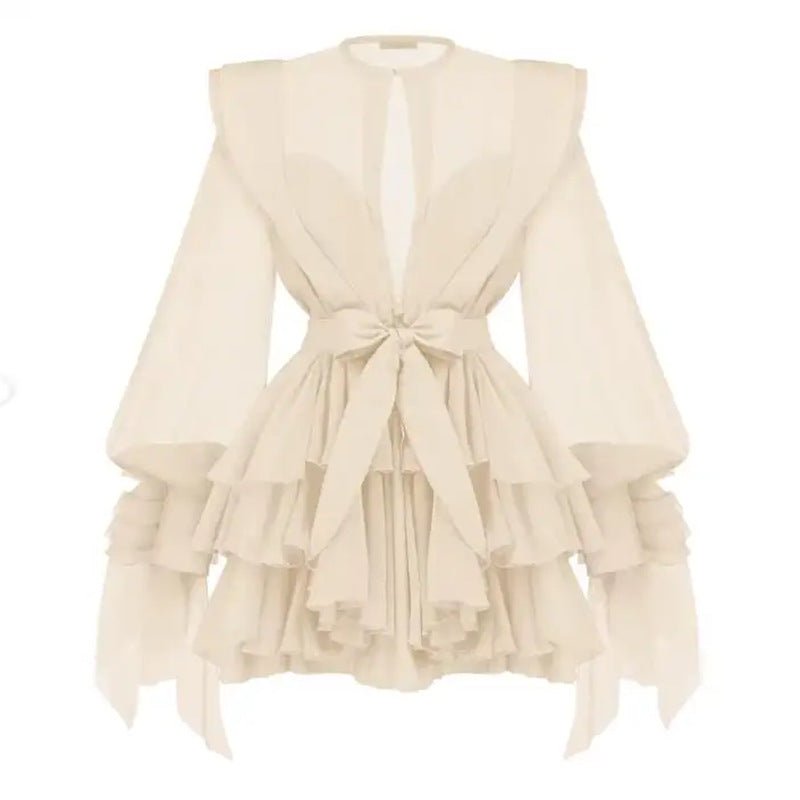 Dress with Asymmetric Design and Cut-Out Details