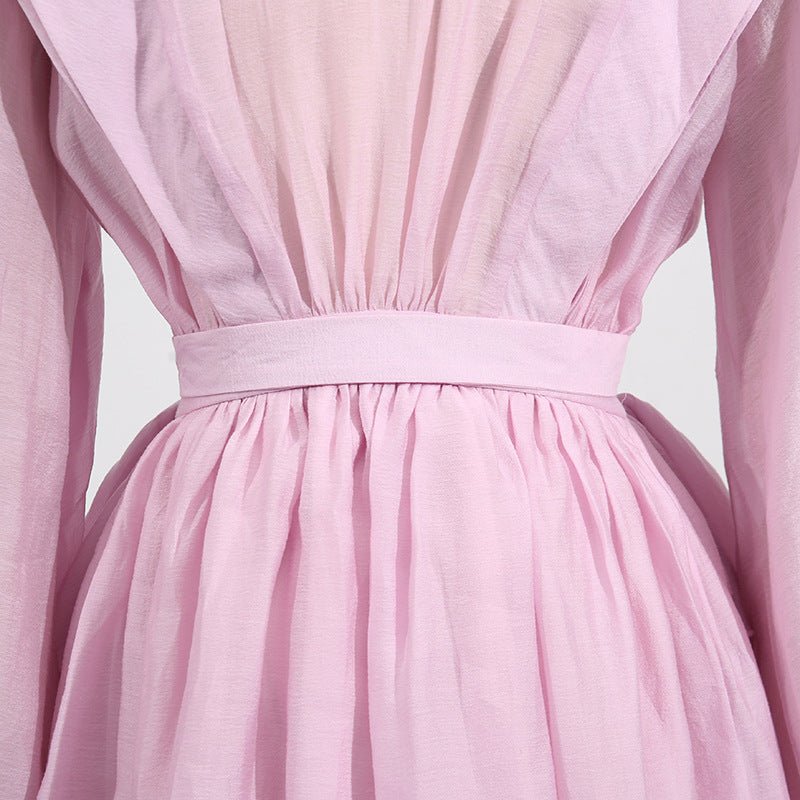 Dress with Asymmetric Design and Cut-Out Details