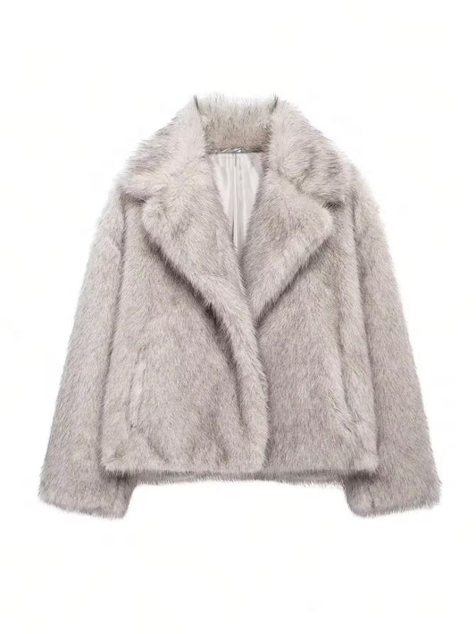 Faux Fur Effect Coat