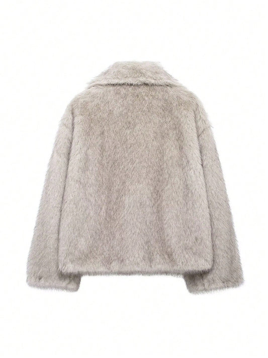 Faux Fur Effect Coat