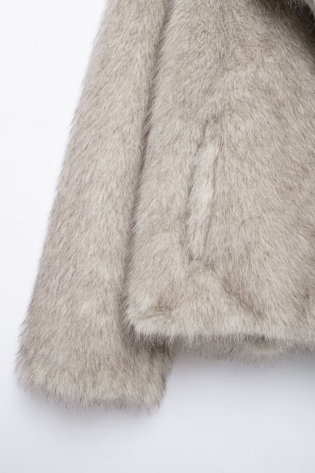Faux Fur Effect Coat