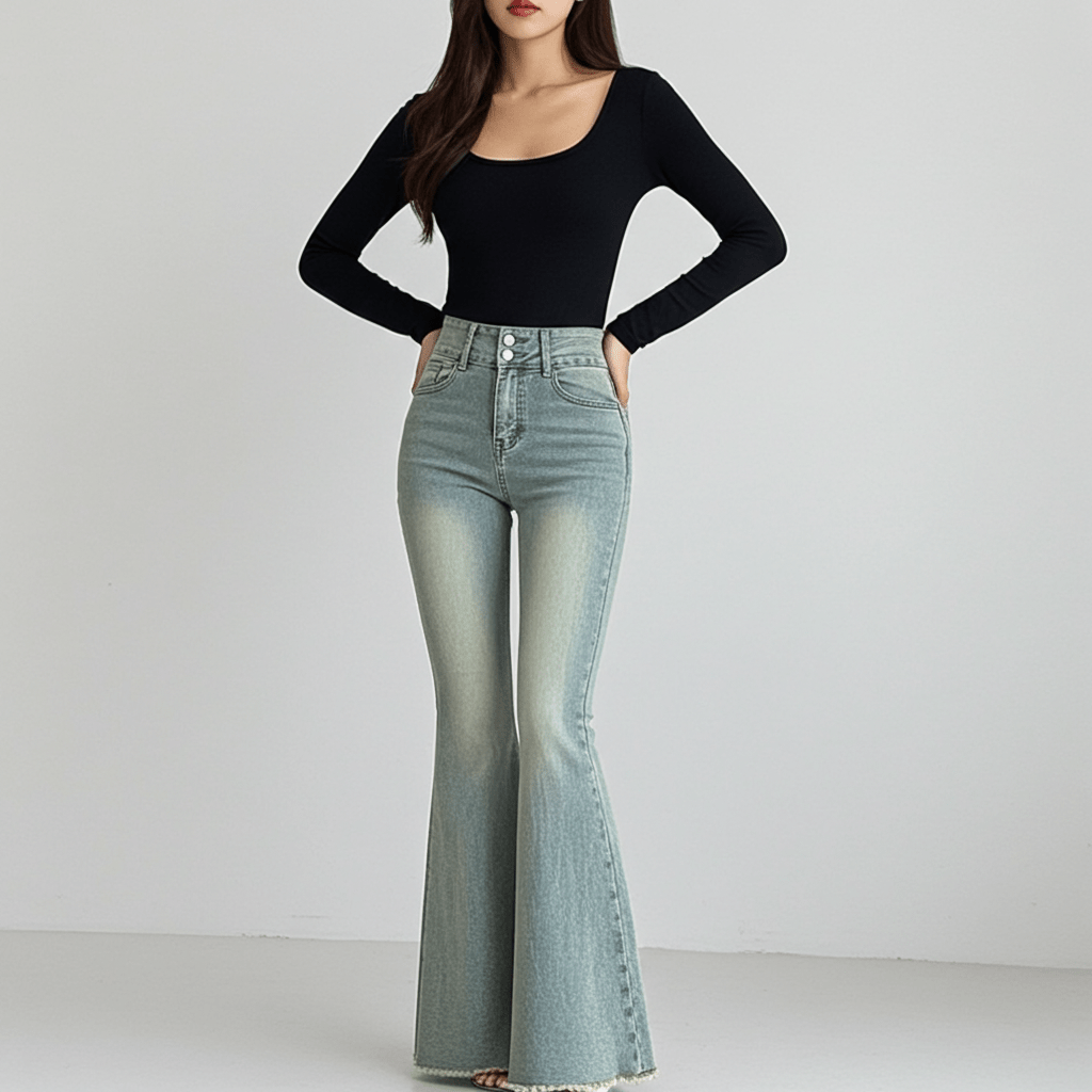 Stretch Flared Jeans for Effortless Style
